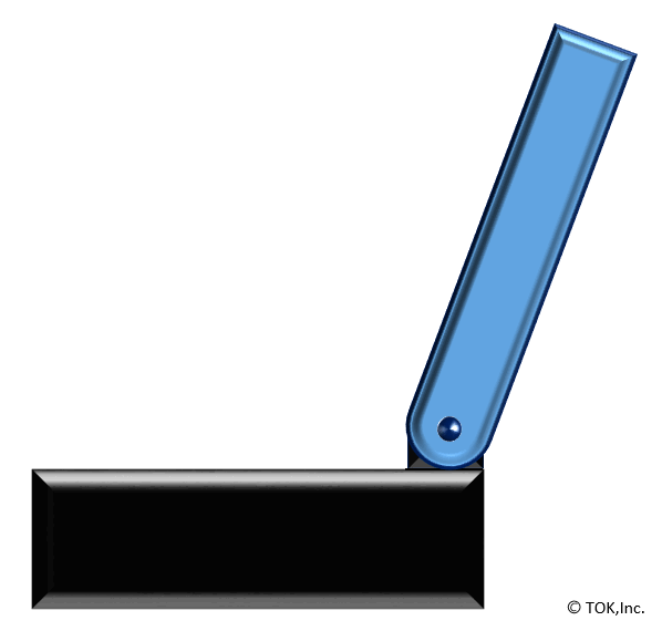 A lid without a rotary damper