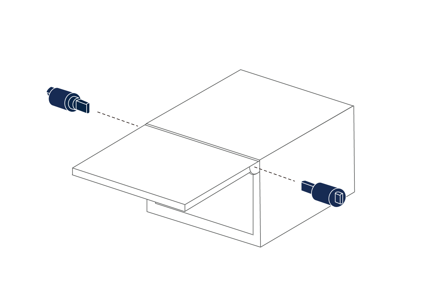 How to install vertical use rotary damper