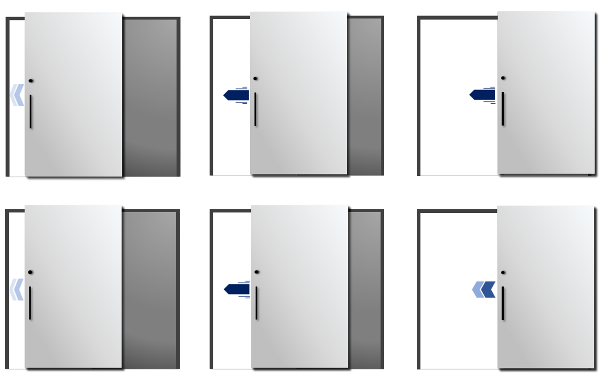 The conventional sliding doors