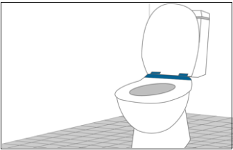 Toilet with rotary dampers