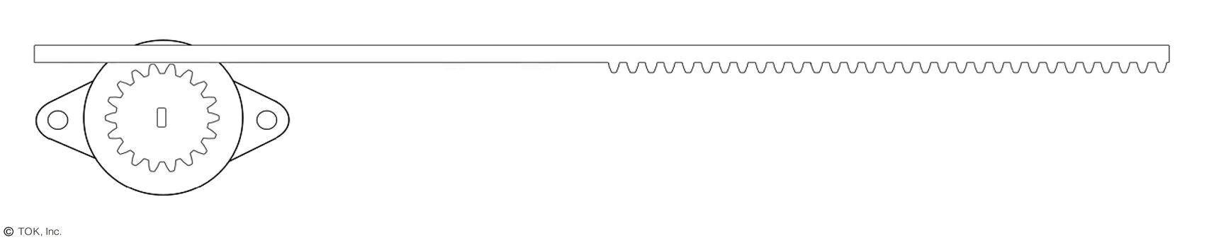 Rack and pinion with continuous rotation damper